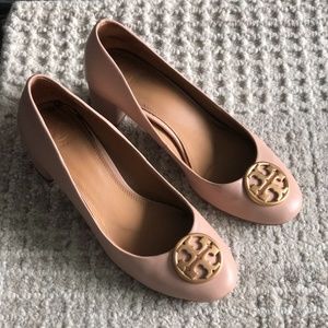 Tory Burch Nude Block Heel